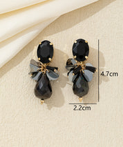 Boucles d’oreilles clip strass & sequins – 26AHBOL005