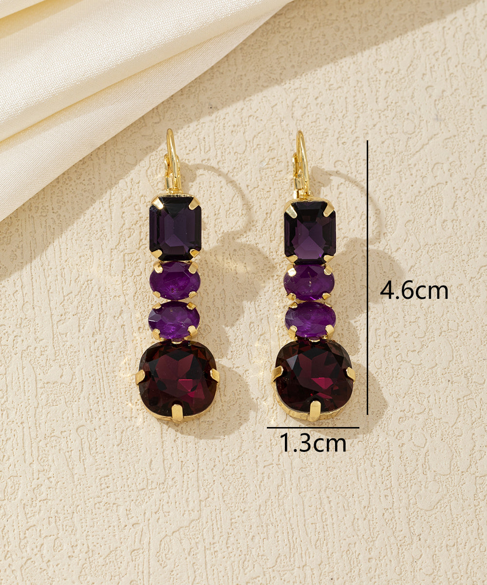 Boucles d’oreilles pendantes strass – 26AHBOL020