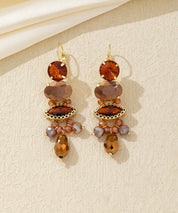 Boucles d’oreilles pendantes strass pampilles – 26AHBOL021