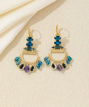 Boucles d’oreilles pendantes pampilles dentelle – 26AHBOL022