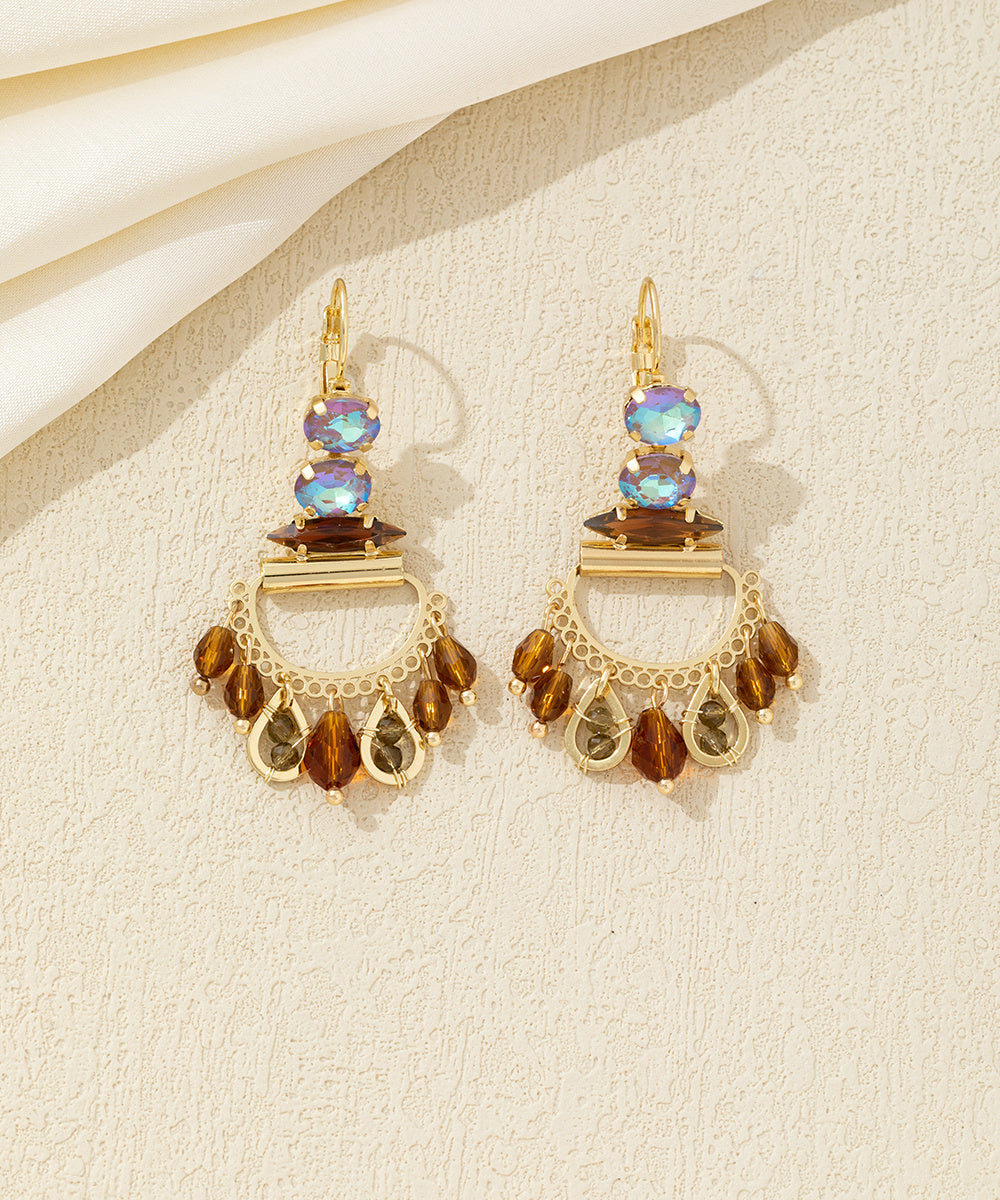 Boucles d’oreilles pendantes pampilles dentelle – 26AHBOL022