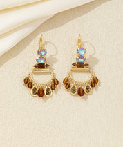 Boucles d’oreilles pendantes pampilles dentelle – 26AHBOL022