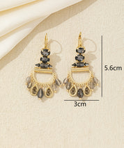 Boucles d’oreilles pendantes pampilles dentelle – 26AHBOL022