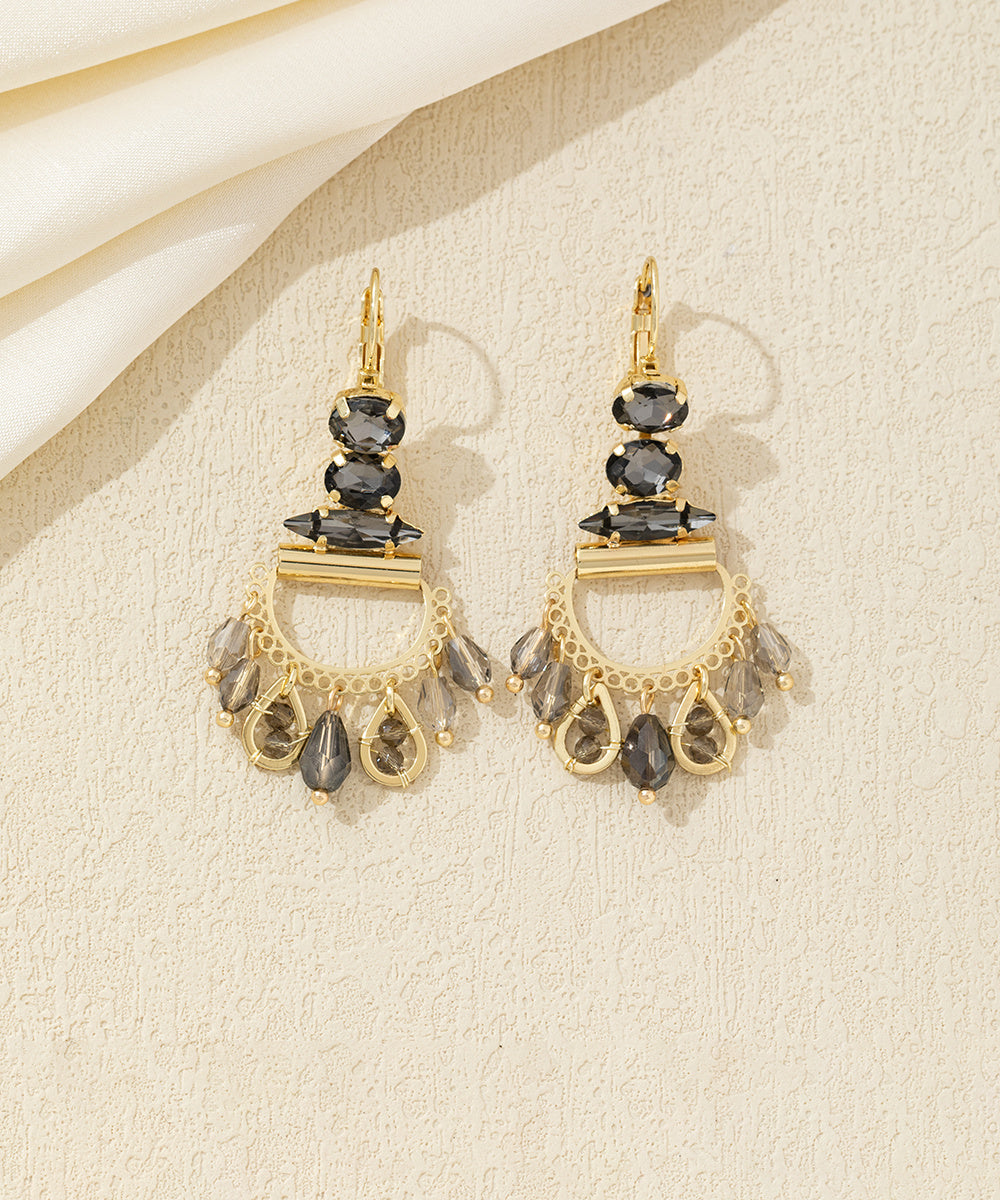 Boucles d’oreilles pendantes pampilles dentelle – 26AHBOL022