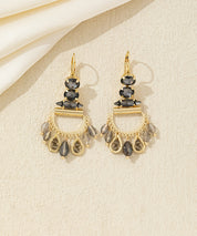 Boucles d’oreilles pendantes pampilles dentelle – 26AHBOL022
