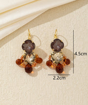 Boucles d’oreilles cœur facetté pendantes – 26AHBOL024