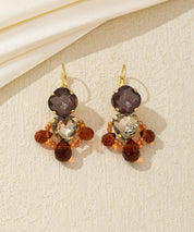 Boucles d’oreilles cœur facetté pendantes – 26AHBOL024