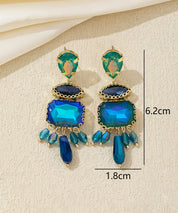 Boucles d’oreilles strass pampilles – 26AHBOL025