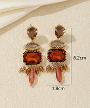Boucles d’oreilles strass pampilles – 26AHBOL025