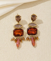 Boucles d’oreilles strass pampilles – 26AHBOL025