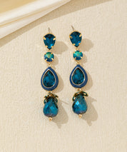 Boucles d’oreilles longues cristal goutte – 26AHBOL026