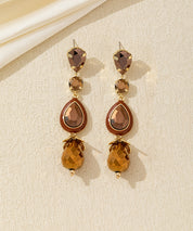 Boucles d’oreilles longues cristal goutte – 26AHBOL026