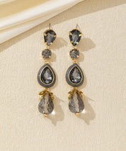 Boucles d’oreilles longues cristal goutte – 26AHBOL026
