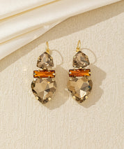 Boucles d’oreilles cœur cristal pendantes – 26AHBOL027