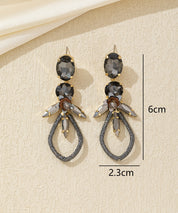 Boucles d’oreilles pendantes cristal tissé Clou – 26AHBOL028