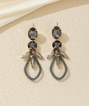 Boucles d’oreilles pendantes cristal tissé Clou – 26AHBOL028