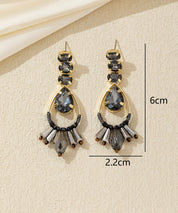 Boucles d’oreilles pendantes goutte et pampilles – 26AHBOL032