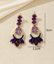 Boucles d’oreilles pendantes goutte et pampilles – 26AHBOL032