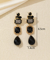 Boucles d’oreilles pendantes multicolores cristal – 26AHBOL038