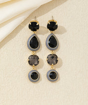 Boucles d’oreilles pendantes multicolores cristal – 26AHBOL039