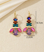 Boucles d’oreilles pendantes multicolores – 26AHBOL041