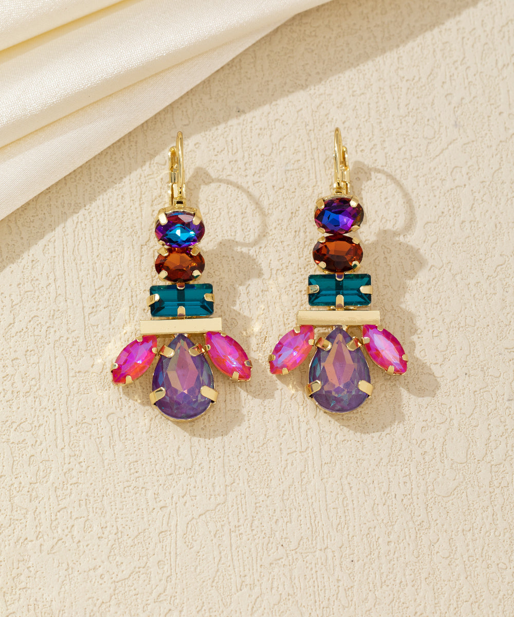 Boucles d’oreilles pendantes multicolores – 26AHBOL041