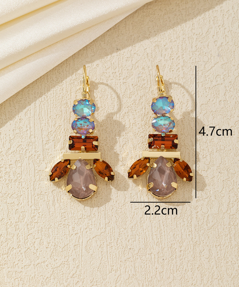 Boucles d’oreilles pendantes multicolores – 26AHBOL041