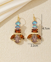 Boucles d’oreilles pendantes multicolores – 26AHBOL041
