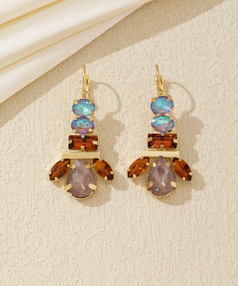 Boucles d’oreilles pendantes multicolores – 26AHBOL041