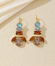 Boucles d’oreilles pendantes multicolores – 26AHBOL041