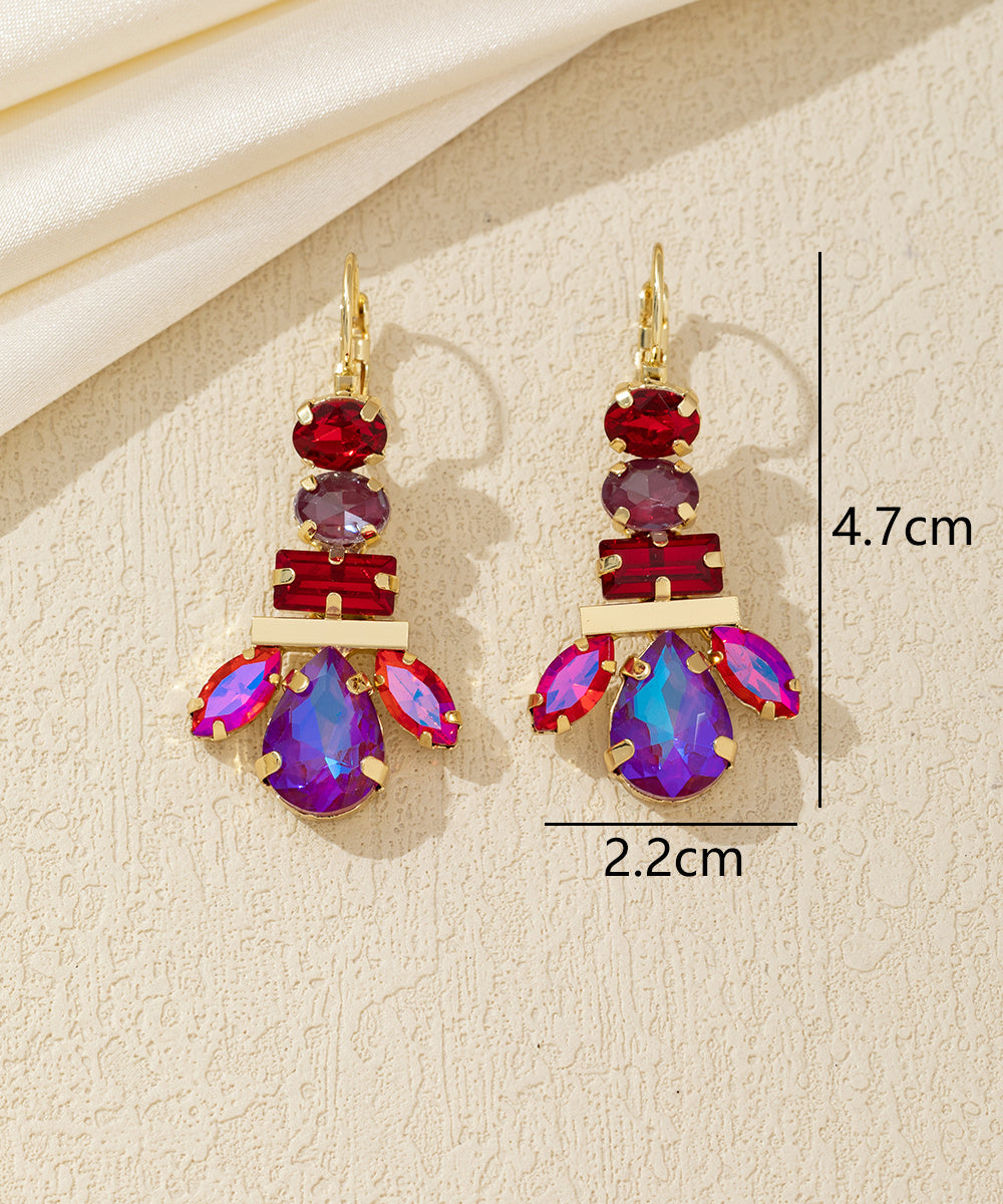 Boucles d’oreilles pendantes multicolores – 26AHBOL041