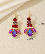 Boucles d’oreilles pendantes multicolores – 26AHBOL041