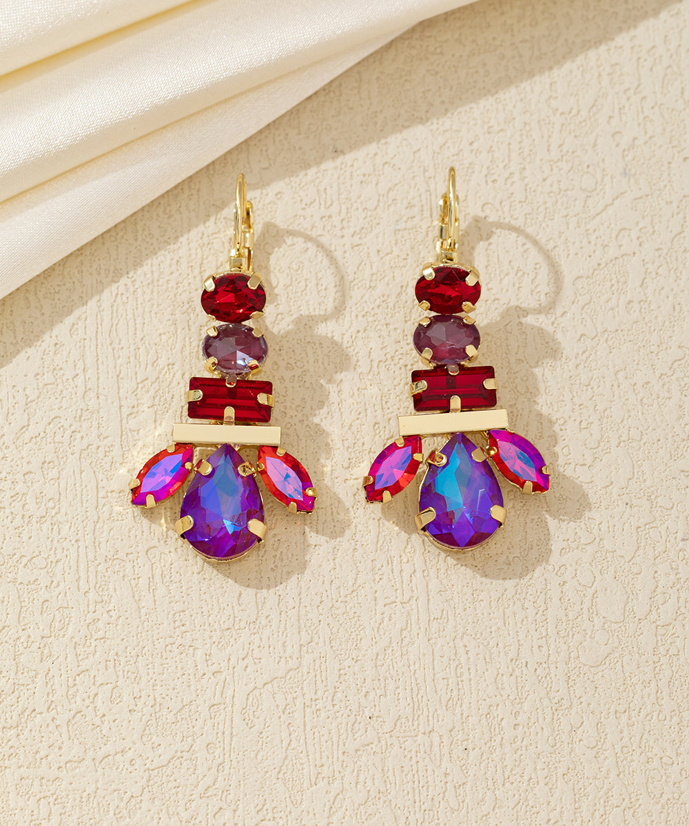 Boucles d’oreilles pendantes multicolores – 26AHBOL041