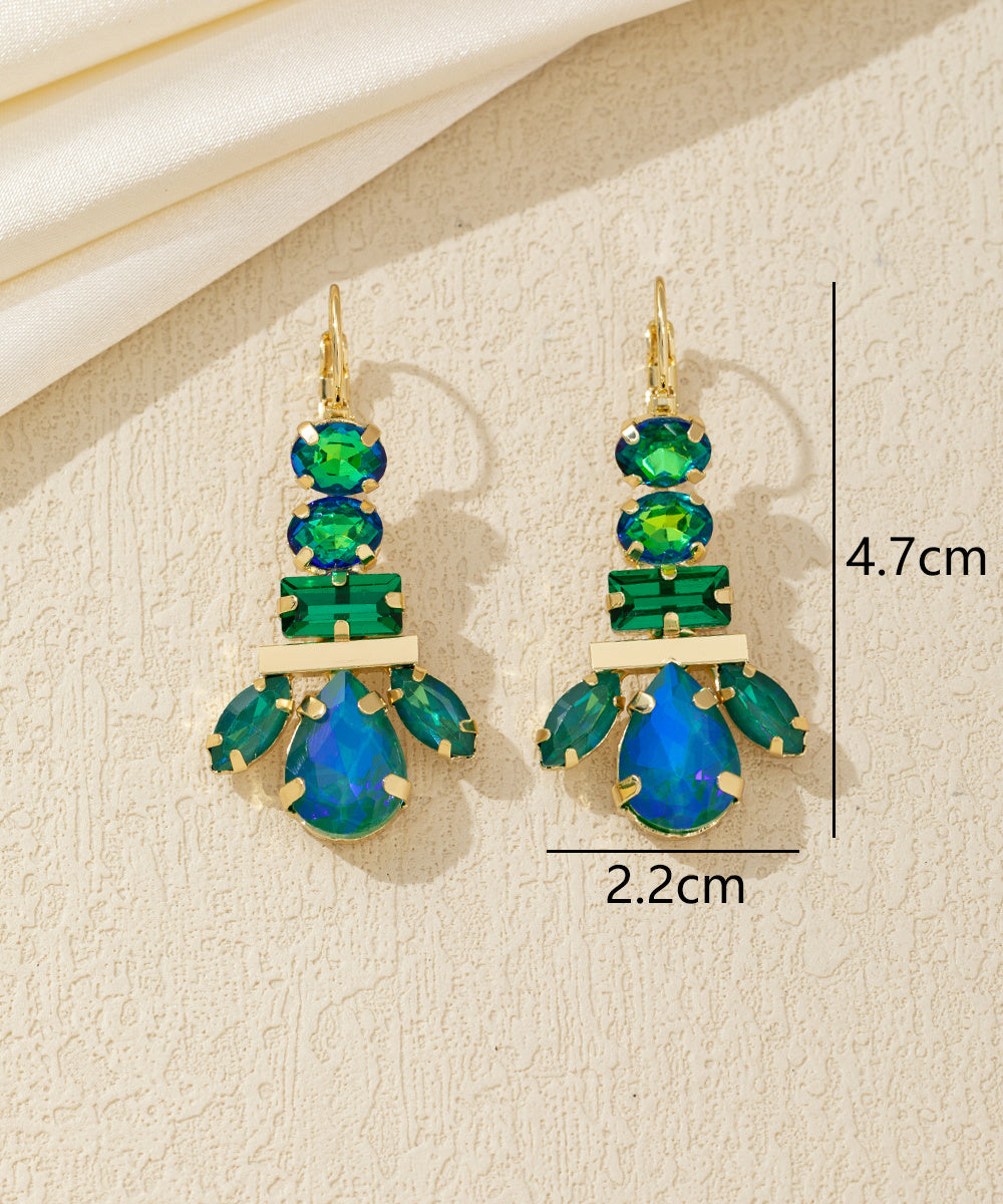 Boucles d’oreilles pendantes multicolores – 26AHBOL041