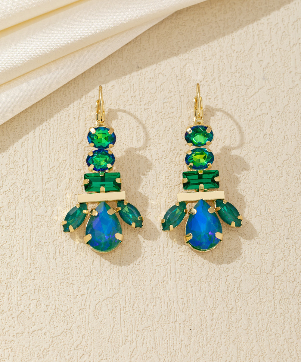 Boucles d’oreilles pendantes multicolores – 26AHBOL041