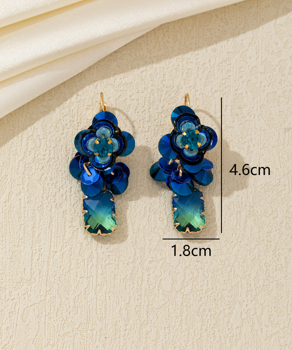 Boucles d’oreilles pendantes florales Dormeuse – 26AHBOL050
