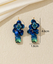 Boucles d’oreilles pendantes florales Dormeuse – 26AHBOL050