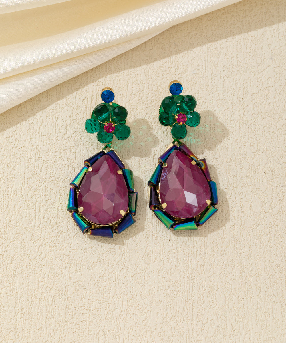 Boucles d’oreilles pendantes goutte Clou – 26AHBOL052