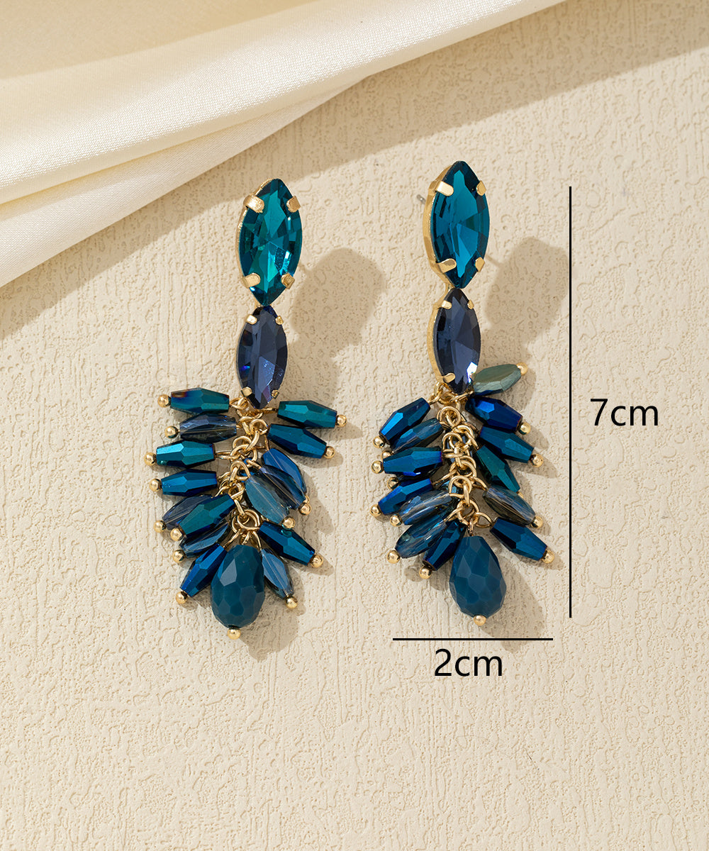 Boucles d’oreilles pendantes pampilles Clou – 26AHBOL053