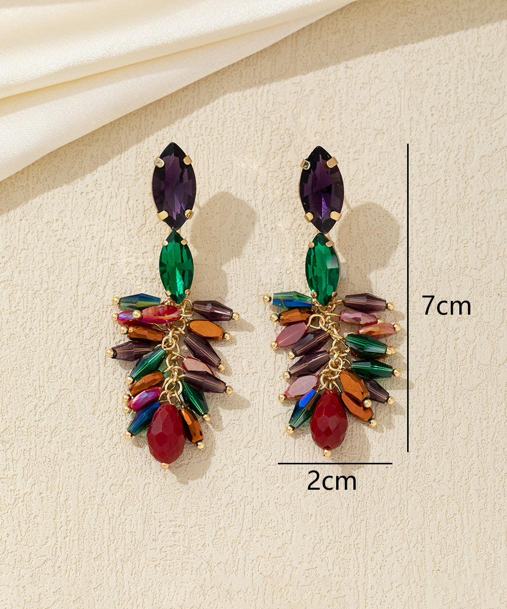 Boucles d’oreilles pendantes pampilles Clou – 26AHBOL053