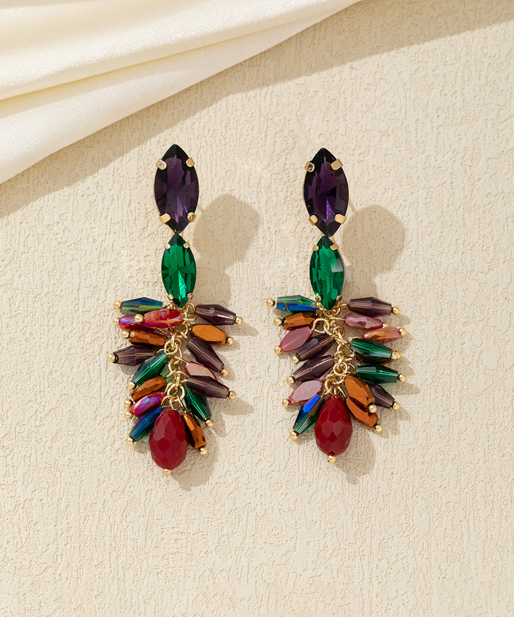 Boucles d’oreilles pendantes pampilles Clou – 26AHBOL053