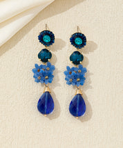 Boucles d’oreilles pendantes fleurs goutte Clou – 26AHBOL054