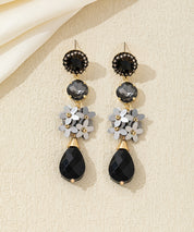Boucles d’oreilles pendantes fleurs goutte Clou – 26AHBOL054