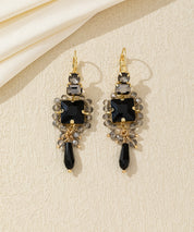 Boucles d’oreilles pendantes carrées dormeuse – 26AHBOL055