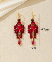 Boucles d’oreilles pendantes carrées dormeuse – 26AHBOL055