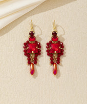 Boucles d’oreilles pendantes carrées dormeuse – 26AHBOL055