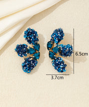 Boucles d’oreilles XXL sequins & strass Clou – 26AHBOL058