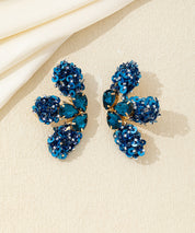 Boucles d’oreilles XXL sequins & strass Clou – 26AHBOL058