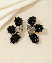 Boucles d’oreilles XXL sequins & strass Clou – 26AHBOL058