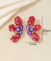 Boucles d’oreilles XXL sequins & strass Clou – 26AHBOL058